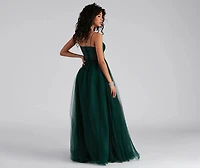 Hailey Formal Lace Bustier Dress