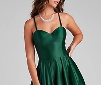 Milana Formal Sleeveless Satin Ball Gown