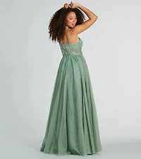 Tia Sweetheart Lace Applique A-Line Ball Gown