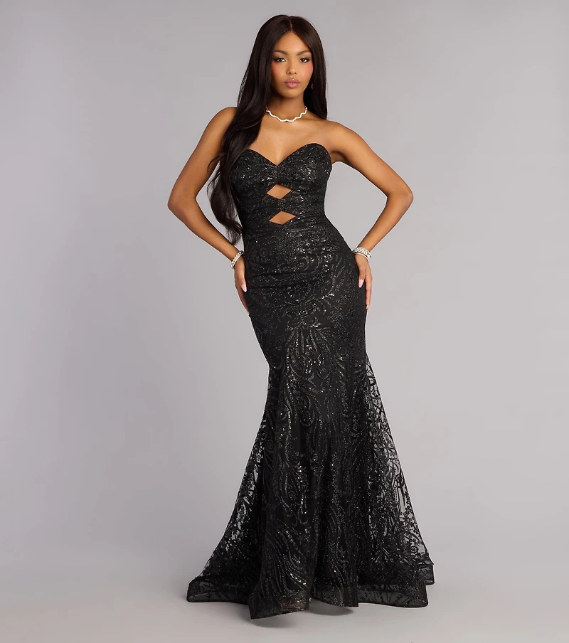 Juliet Glitter Sequin Mermaid Ball Gown