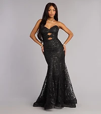 Juliet Glitter Sequin Mermaid Ball Gown