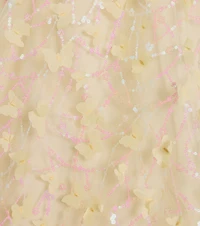 Kallie Butterfly Mesh A-Line Ball Gown