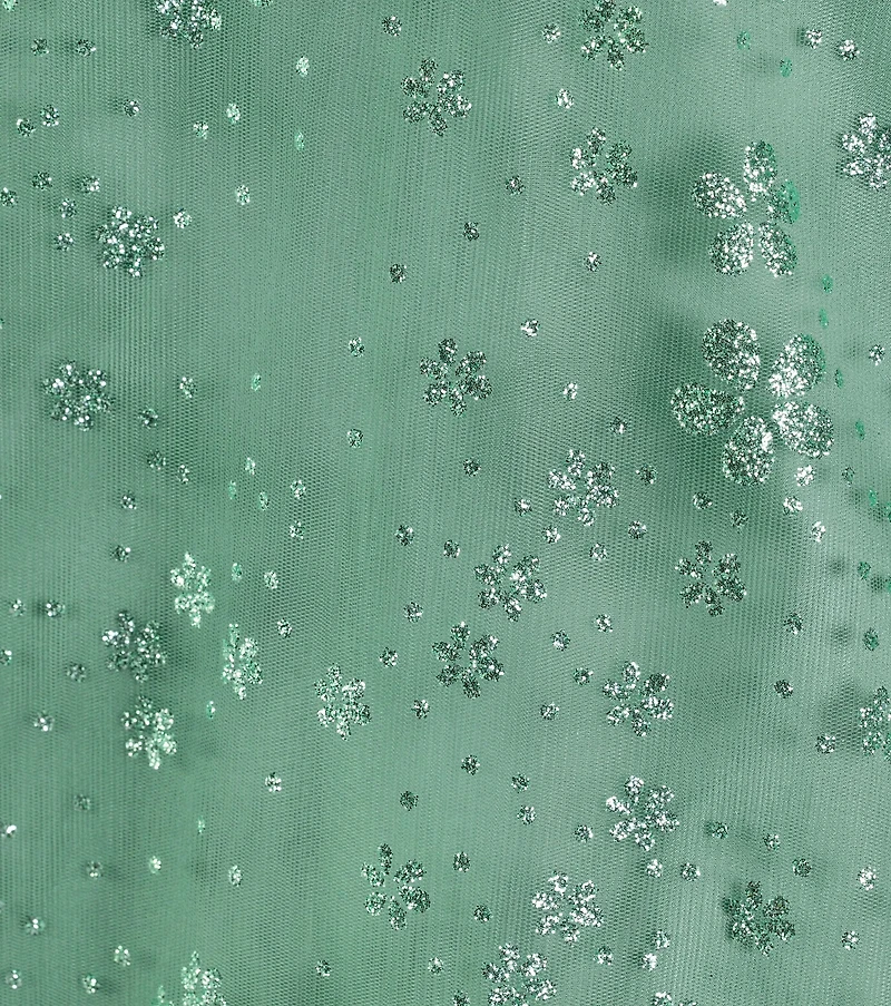 Adrienne Corset A-Line Glitter Mesh Ball Gown