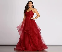 Marianne Tulle Glitter Ball Gown