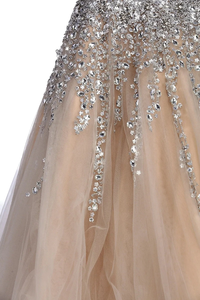 Everleigh Radiating Gemstone Mermaid Dress