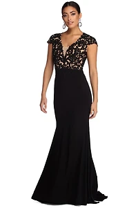 Tia Formal Open Back Dress