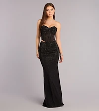 Joanna Rhinestone Two-Piece Formal Set