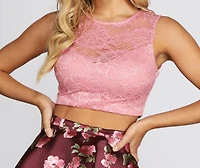 Lianne Floral Skirt And Top