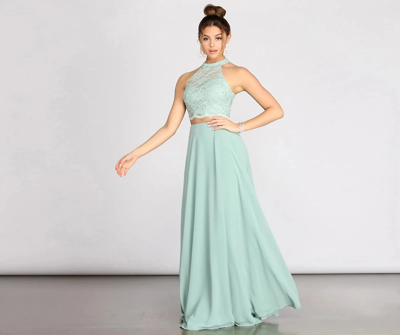 Cheryl Floral Two Piece Dress
