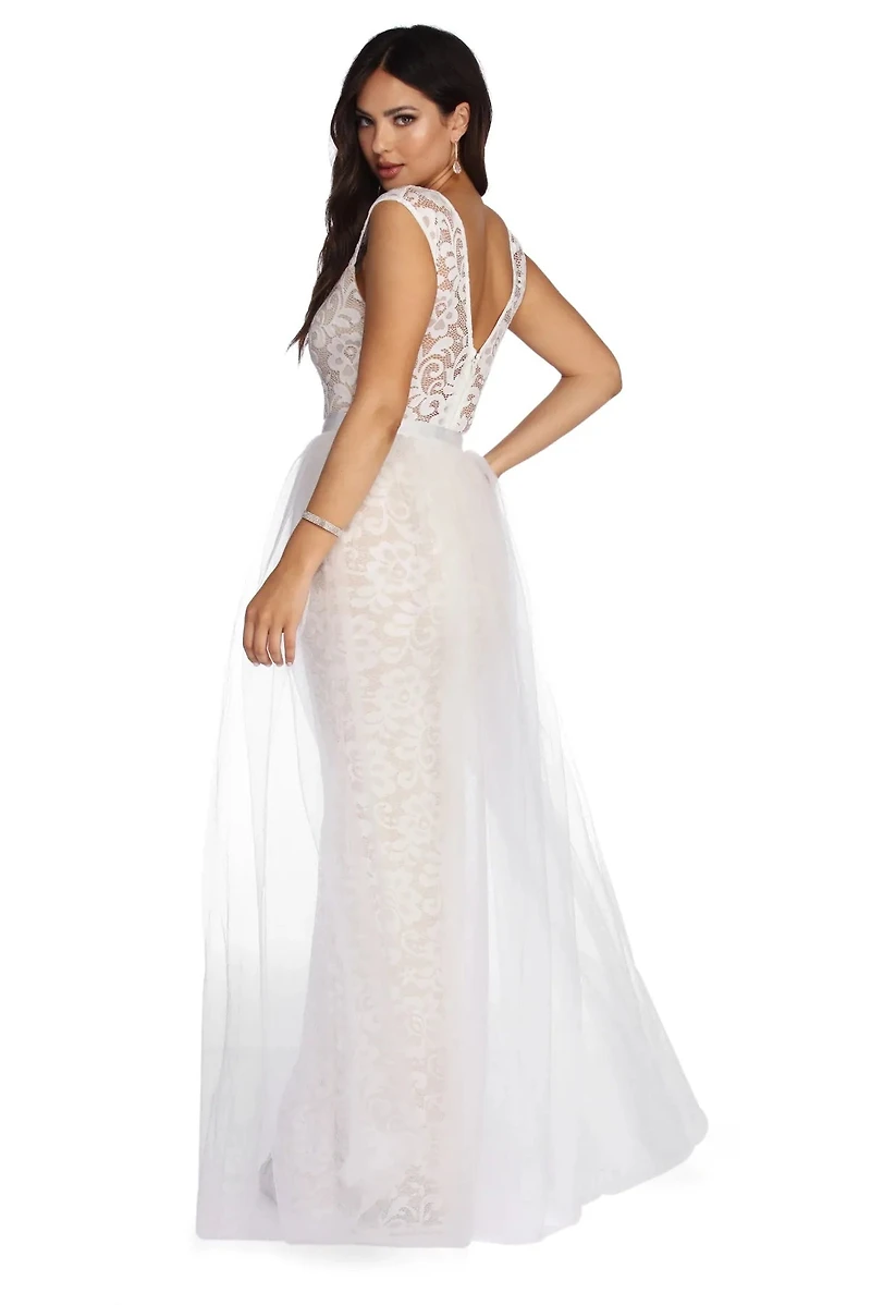 Allie Formal Floral Lace Dress