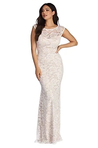 Allie Formal Floral Lace Dress
