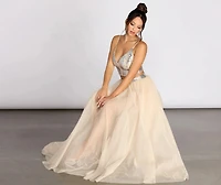 Artemis Sequin Crop Two Piece Tulle Dress