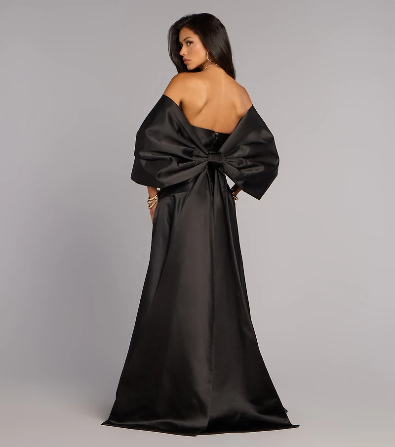 Bow Steals the Show Satin Wrap Shawl