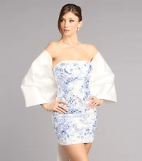 Bow Steals the Show Satin Wrap Shawl