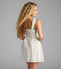 Princess Era Floral Skater Dress