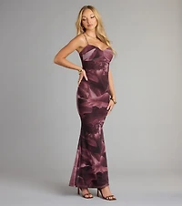 Whirlwind Romance Floral Abstract Maxi Dress