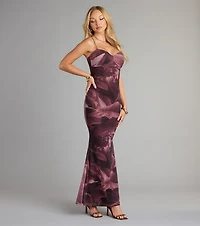Whirlwind Romance Floral Abstract Maxi Dress