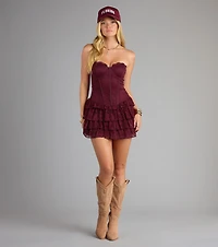 Laced Love Corset Mini Dress
