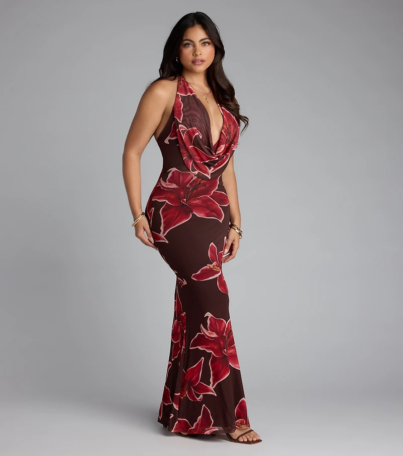 Island Muse Floral Maxi Dress
