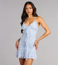 Whispered Romance Lace Mini Dress