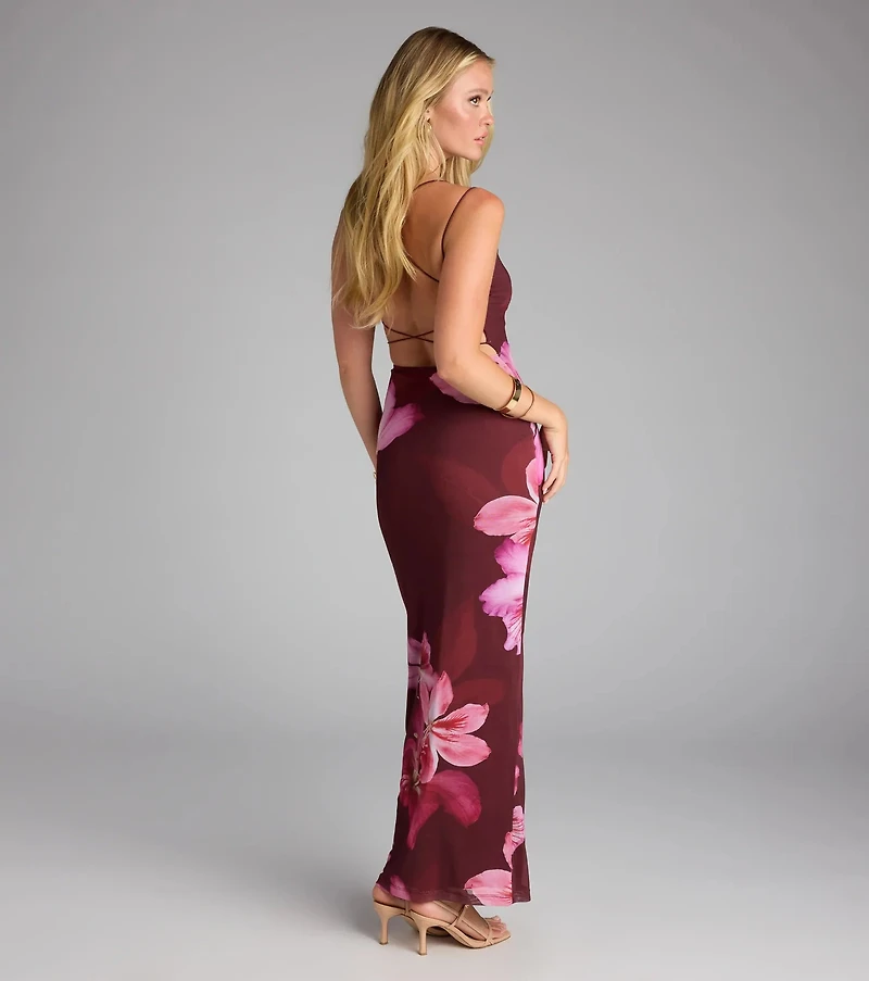 Vacay Dream Floral Strappy Maxi Dress