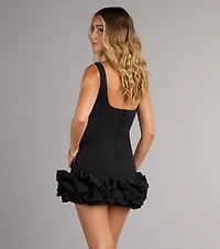 Sweet Talk Ruffled Bodycon Mini Dress
