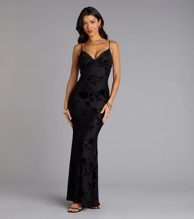 annika velvet maxi dress Annika Velvet Midi Dress