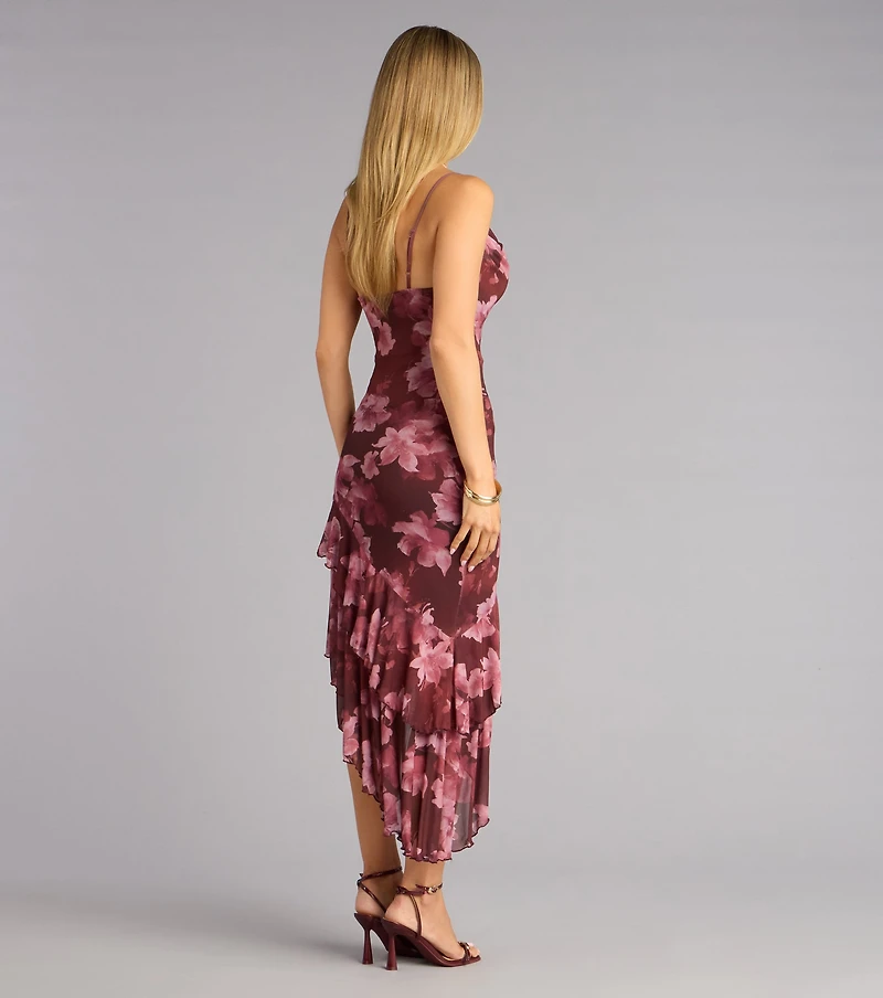 Quietly Captivating Floral Midi Dress