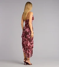 Quietly Captivating Floral Midi Dress
