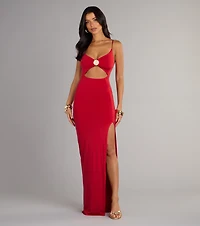 Hot Spotlight Cutout Maxi Dress
