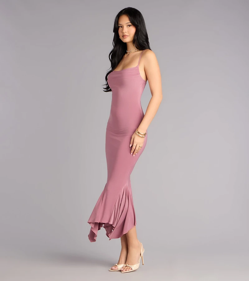 Stunning Silhouette Bodycon Midi Dress