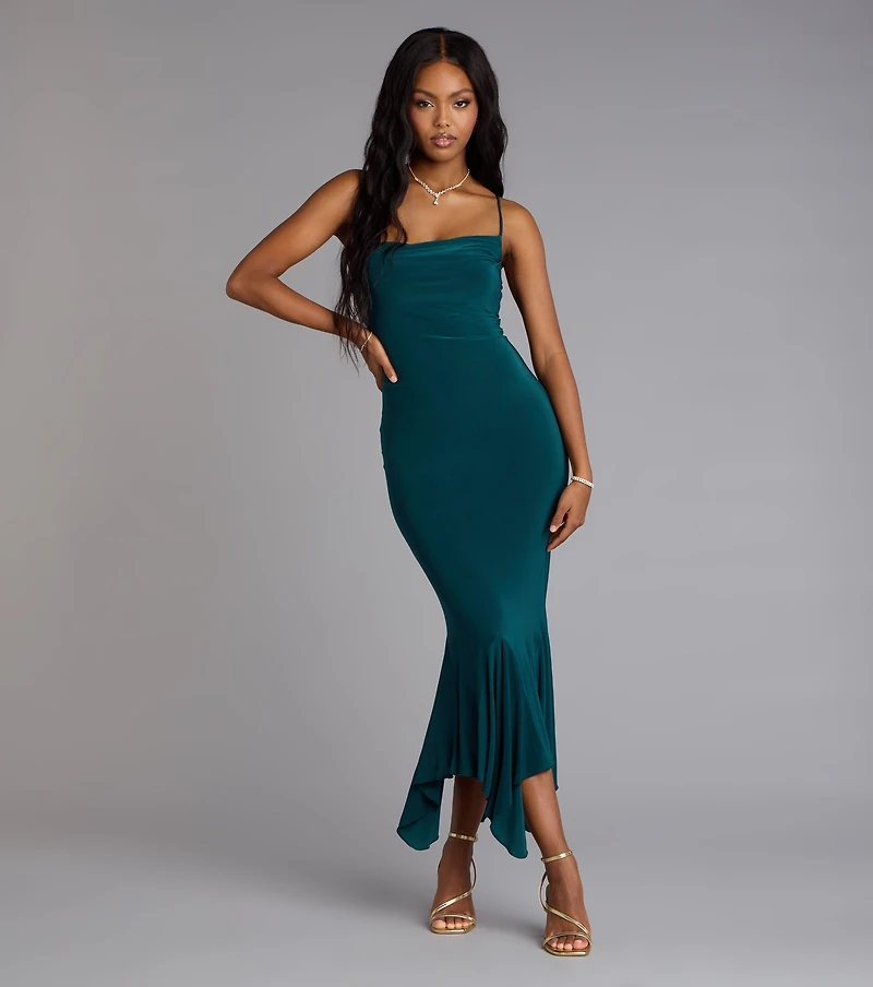 Stunning Silhouette Bodycon Midi Dress
