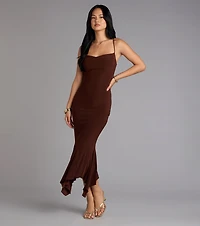 Stunning Silhouette Bodycon Midi Dress
