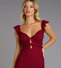 Sweet And Sultry Lace Mini Dress