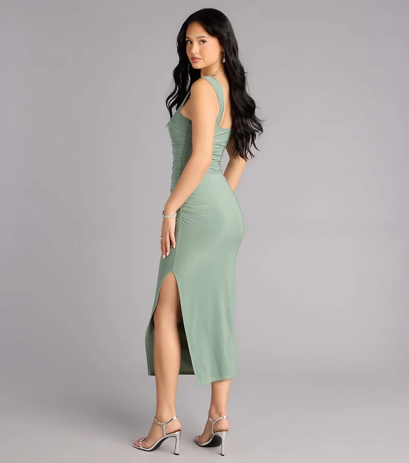 All Eyes Moment Sleeveless Midi Dress
