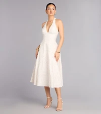 Brunch Bloom Floral Butterfly Midi Dress