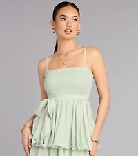 Love Layers Ruffle Chiffon Maxi Dress