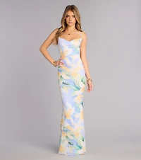 Vacation Coded Floral Maxi Dress