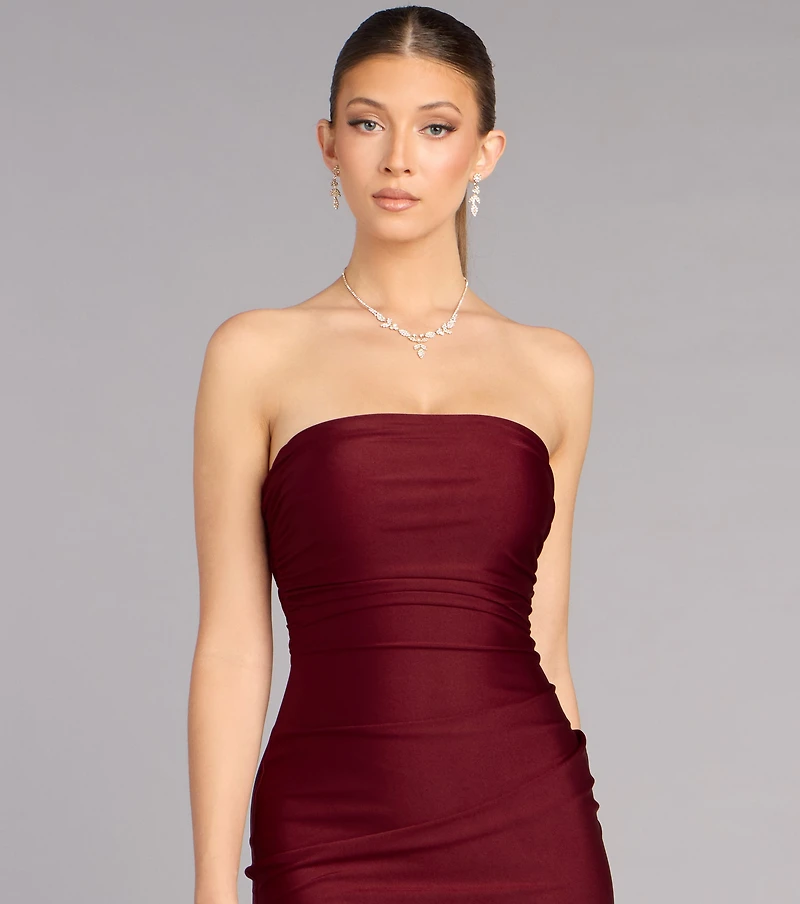 Effortless Poise Tube Midi Dress