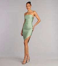 Effortless Poise Tube Midi Dress