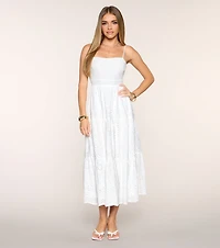 Barefoot Bloom Eyelet Midi Dress