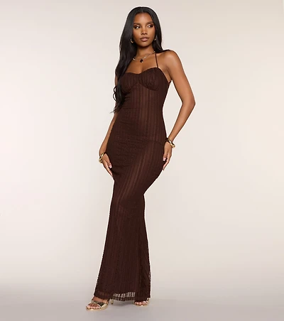 Table For Two Lace Maxi Dress
