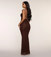 Table For Two Lace Maxi Dress