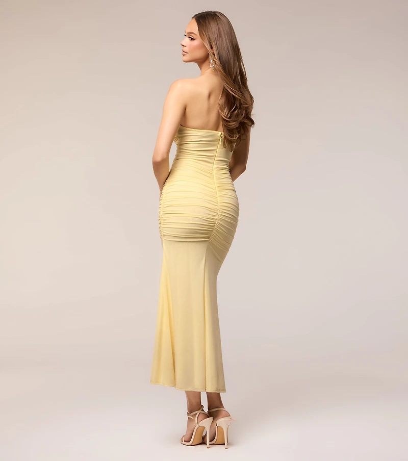 Sunlit Sway Mesh Ruffle Dress