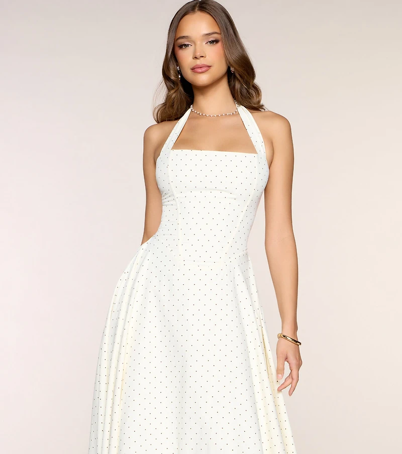 Picture Perfect Polka Dot Midi Dress