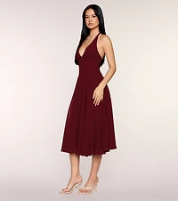 Effortless Grace Chiffon Midi Dress