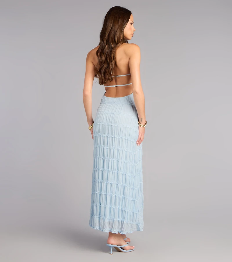 Spring Breeze Chiffon Maxi Dress