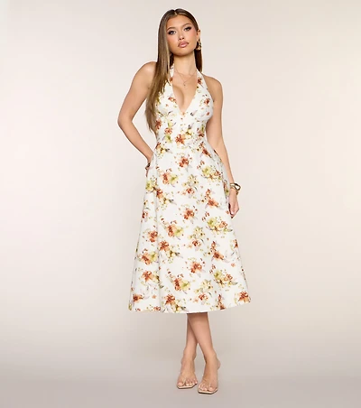 Picnic Pending Floral Midi Dress