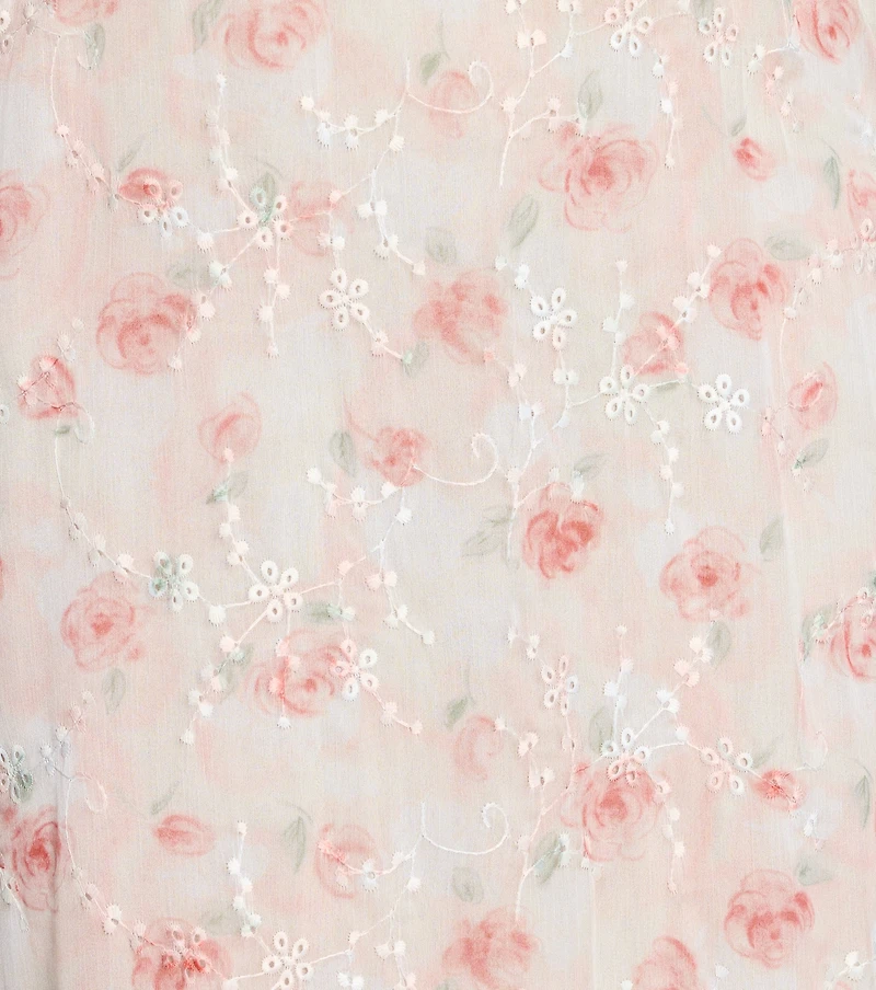 Petals & Prosecco V-Neck Midi Dress