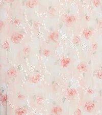 Petals & Prosecco V-Neck Midi Dress